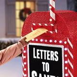 Member’s Mark 48" Pre-Lit Letters to Santa Mailbox with Motion, Music & 319 LED Lights
