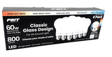 12-Pack 4.6" Feit Electric A19 60 W Replacement 5-CCT LED Glass Bulbs – 800 lm, 8.8 W & Dimmable