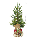 Member’s Mark 36" Pre-Lit Nostalgic Christmas Topiary with Teddy Bear Base & 50 LED Lights
