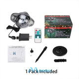Christmas Snowflake LED Moving Snowfall Rainbow Projector Light