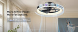 DREO 20" Smart LED Fandelier, RGBIC Color-Changing Ceiling Fan Light 4400 Lumens