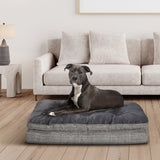 Kirkland Signature Pillow-Top Gusseted Dog Bed – 42" × 32" Supports Dogs up to 75 lb.