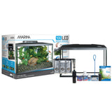 10 gal. Marina LED Glass Aquarium Kit – Canopy Light, Slim S15 Filter, Fish Net & Water-Care Supplies
