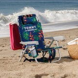 Tommy Bahama 5-Position Aluminum Folding Backpack Beach Chairs 2-Pack w/ Cooler