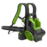 Greenworks 80V Backpack Leaf Blower, 800 CFM, 195 MPH, with Leaf Tarp