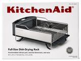 KitchenAid Full Size Stainless Steel Dish Rack with Removable Flatware Caddy