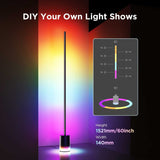 Govee Smart Floor Lamp 2, 60" RGBICWW LED Corner Lamp, 1725 lm Matter Compatible