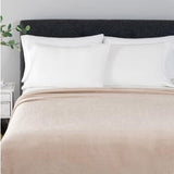 Berkshire Blanket Herringbone Plush VelvetLoft Blanket, All-Season Soft Bed Blanket