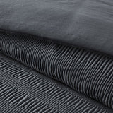 EVERGRACE Textured Velvet Comforter Set, 3-Piece with Down-Alternative Fill
