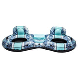 Funsicle Sierra DuoCool 2-People River Float Inflatable Water Lounge with Cooler