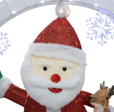 80" Giant Pre-Lit Animated Santa Snow Globe with 380 LED Lights
