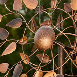 Stylecraft 83" H Leaf Wind Spinner, Three-Prong Stake Anchors Wind Spinner