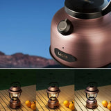 Lepro Retro Dimmable LED Rechargeable Metal Lantern with 15,000mAh Battery