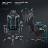 Eureka Hyper Python II Gaming Chair with 4D Gyro-Tech Lumbar Support