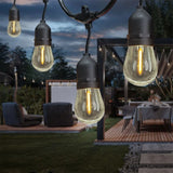 Feit Electric 48' LED String Light with 24 Screw Base LED Vintage Bulbs Plus 2 Spares