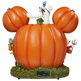Disney Mickey & Friends Halloween Pumpkin House, Illuminated Sound Statue Decor