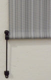 Koolspot Pole Operated Sun Shade – 6'W x 8'L Polyester Crank Sun Shade