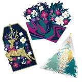 Holiday Gift Tags & Peel-and-Stick Labels, 250-Count Christmas Gift-Wrapping Set