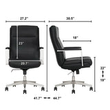 Elle Decor Ayden Manager's Chair, High-Back Recliner with Cushioned Seat