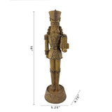 Member’s 3-Piece 18" Mark Carved Classic Nutcracker Set – Wood-Look Resin Christmas Décor