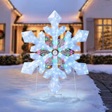 Member’s Mark 42" Pre-Lit Crystal Iced Snowflake with 192 Color-Changing LED Lights