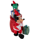 9' Disney Mickey & Minnie Christmas Airblown Inflatable Gift Scene with Lights