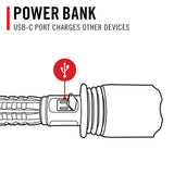 Coast XP46R 8000 Lumen Rechargeable LED Flashlight – Professional USB-C High Output Tactical Flashlight