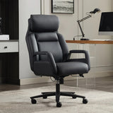 Barcalounger Merced Executive Office Chair, Ergonomic Leather Lumbar Support Desk