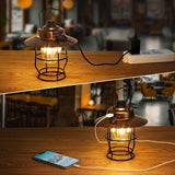 Lepro Vintage Dimmable LED Rechargeable Metal Camping Lantern