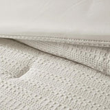 Evergrace 3-Piece Microfiber Waffle Comforter Set, Soft All-Season Down Alternative Bedding