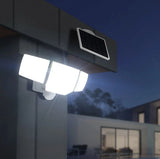 Lutec Motion Activated Solar Security Led Light 3000 Lumens NEW