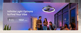 DREO 20" Smart LED Fandelier, RGBIC Color-Changing Ceiling Fan Light 4400 Lumens