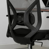 True Innovations Mesh Office Chair, Ergonomic Lumbar Adjustable Arms Mid Back 275lb