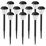 ExcMark 10-Pk Solar LED Pathway Lights, 360° Mandala Ground Pattern Circle Glow