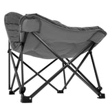 KingCamp Oversized Padded High Back Camping Chair – Heavy Duty Folding Outdoor Chair with Ergonomic Backrest, Removable Washable Cover, 300 lb Capacity