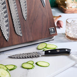 Henckels Compass Damascus 7-Piece Knife Set with Easel Block