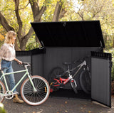 Keter Cortina Mega Premium Horizontal Shed Outdoor Storage, 71.33 Cu. Ft