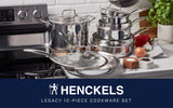 Henckels Legacy Tri-Ply Clad 12 Piece Stainless Steel Cookware Set, All Stovetop