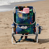 Tommy Bahama 5-Position Aluminum Folding Backpack Beach Chairs 2-Pack w/ Cooler