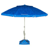 Tommy Bahama 7.5ft Beach Umbrella AnchorX UPF 50+ Tilt Wind Vent with Carry Bag
