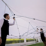 Crown Shades 10X20 Pop Up Canopy Event Tent - Heavy Duty w/ Wheeled Bag, White
