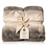 Member's Mark 60" x 70" Luxury Faux Fur Throw with Micromink Backing & Gift Box