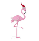 Member’s Mark 6' Pre-Lit Holiday Flamingo with Santa Hat & 100 Twinkling LED Lights