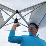 POPUP-SHADE 10' × 10' Instant Canopy with One-Person Setup and Wheeled Carry Bag