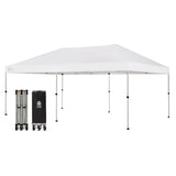 Crown Shades 10X20 Pop Up Canopy Event Tent - Heavy Duty w/ Wheeled Bag, White