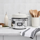 All-Clad 6-in-1 Digital Slow Cooker with Enameled Cast Iron Pot 5-qt MultiCooker