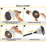 Member’s Mark Stainless Steel & Glass LED Solar Path Lights, 4-Pack, 20 Lumens