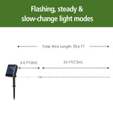 Mainstays 150-Light 24 ft Solar Warm & Multicolor Outdoor Rope Lights