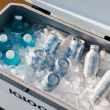 Igloo 70 QT Marine Ultra Ice Chest Cooler, White and Gray, 102-Can Capacity