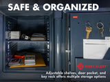First Alert 2087DF-BD Waterproof Fire-Resistant Safe, 0.94 cu. ft., Digital Keypad
